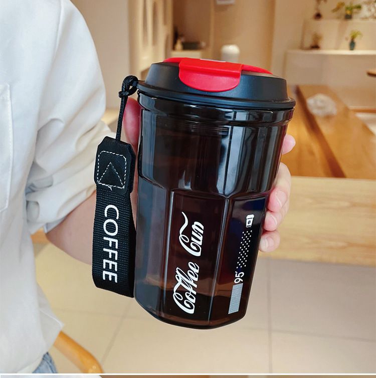 Bình Nước COFFE CUP NHỰA Trong Kiểu Cocacola