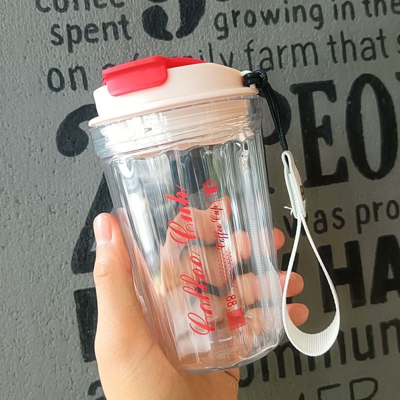 Bình Nước COFFE CUP NHỰA Trong Kiểu Cocacola