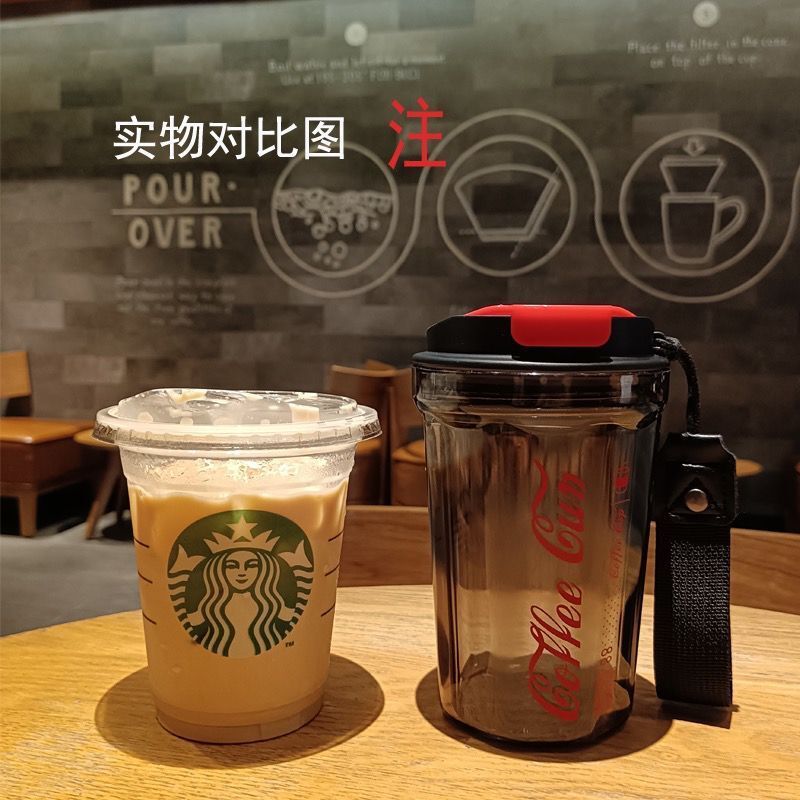 Bình Nước COFFE CUP NHỰA Trong Kiểu Cocacola