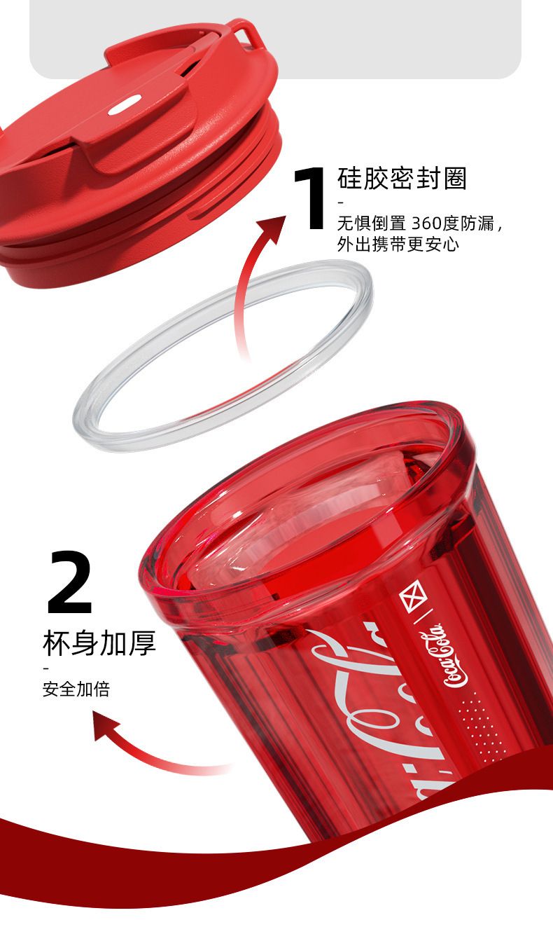 Bình Nước COFFE CUP NHỰA Trong Kiểu Cocacola