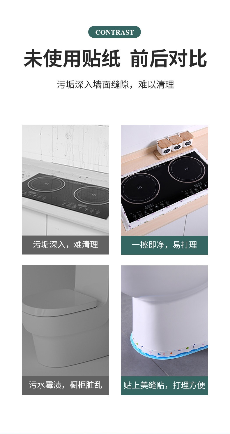 Cuộn Băng Keo Dán Mép Tường Chống Thấm Loại Có Họa Tiết(Túi PPF)MỚI