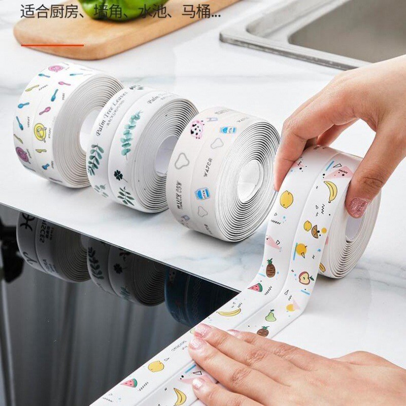 Cuộn Băng Keo Dán Mép Tường Chống Thấm Loại Có Họa Tiết(Túi PPF)MỚI