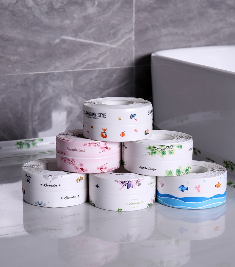 Cuộn Băng Keo Dán Mép Tường Chống Thấm Loại Có Họa Tiết(Túi PPF)MỚI