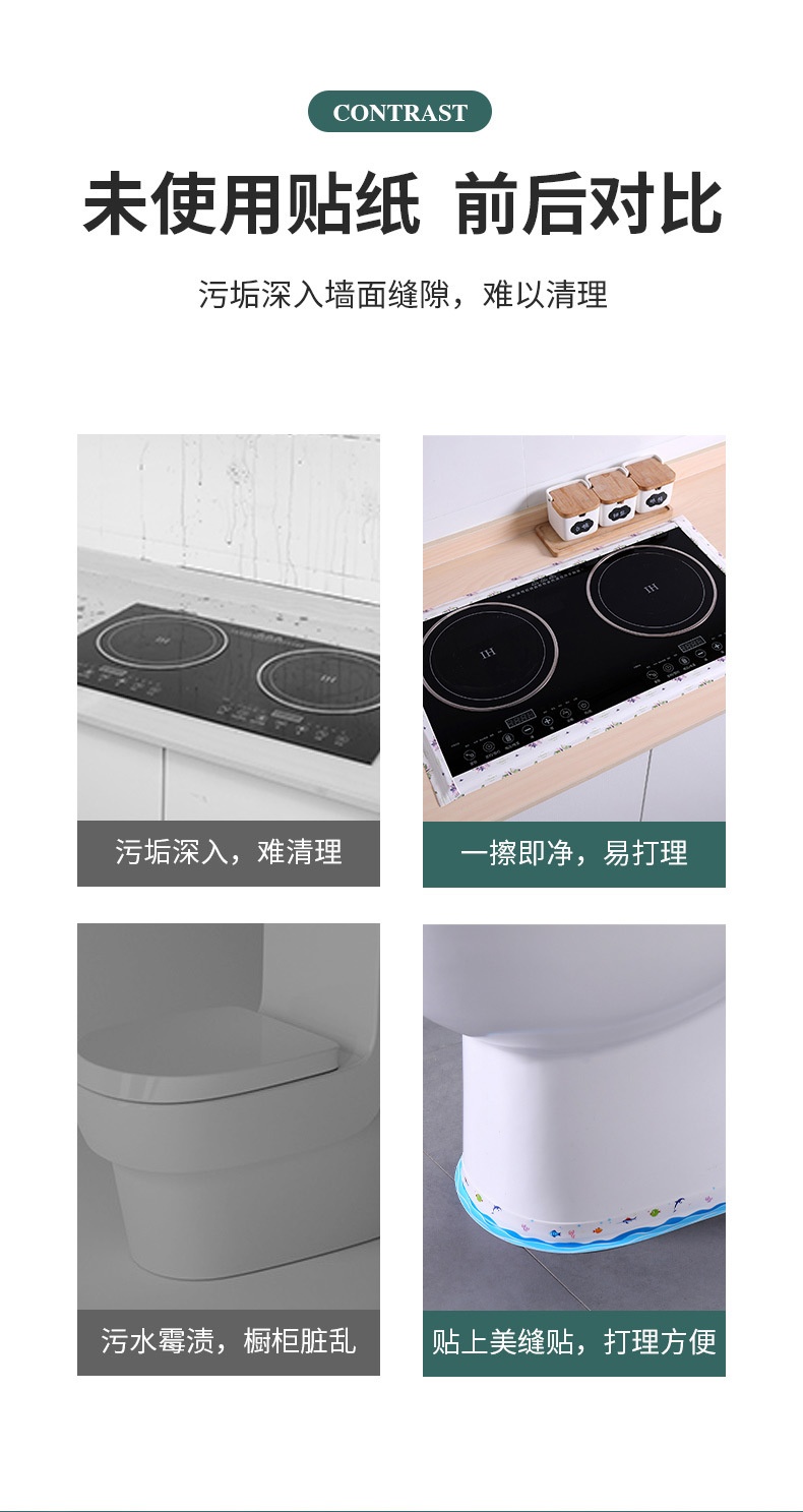 Cuộn Băng Keo Dán Mép Tường Chống Thấm Loại Có Họa Tiết(Túi PPF)MỚI