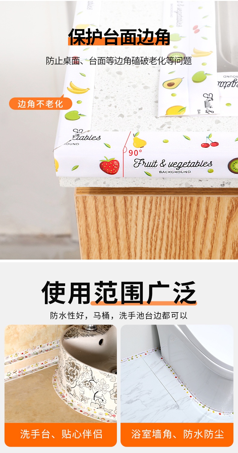 Cuộn Băng Keo Dán Mép Tường Chống Thấm Loại Có Họa Tiết(Túi PPF)MỚI