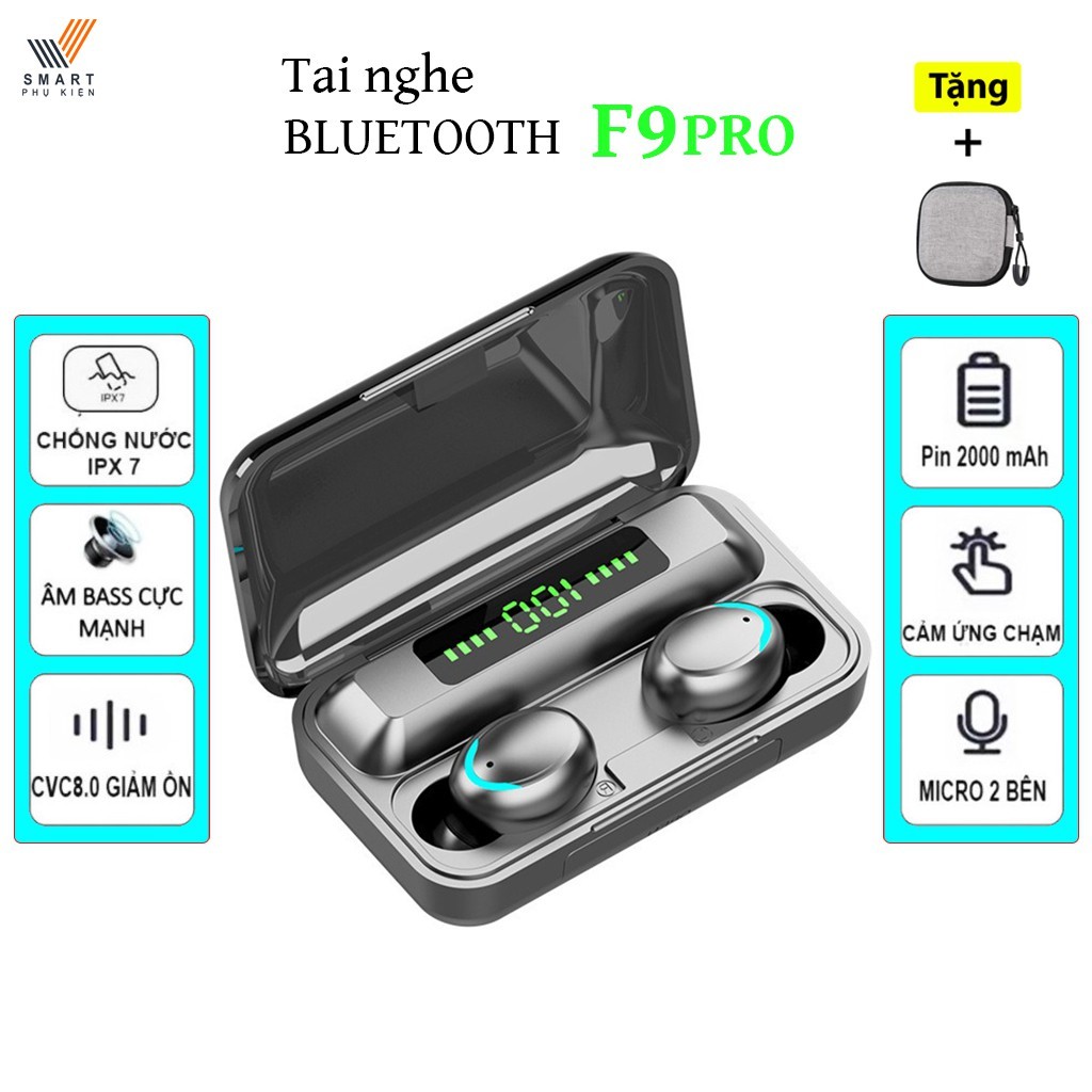 Tai Nghe F9 Pro Bluetooth True Wireless Earbuds With Power Bank Bth F9 5