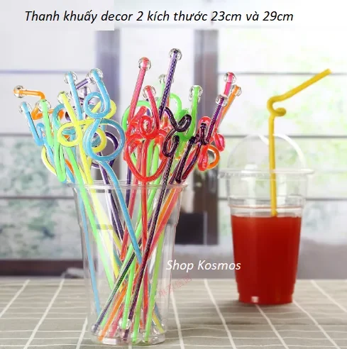 Vỉ 10 Que Khuấy Siêu Đẹp LOẠI 23CM