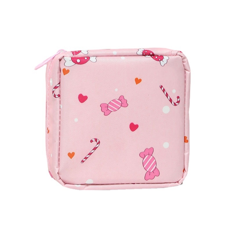 Túi Đựng Đồ Trang Điểm Mini Họa Tiết Cute 13x13x5cm(MỚI)