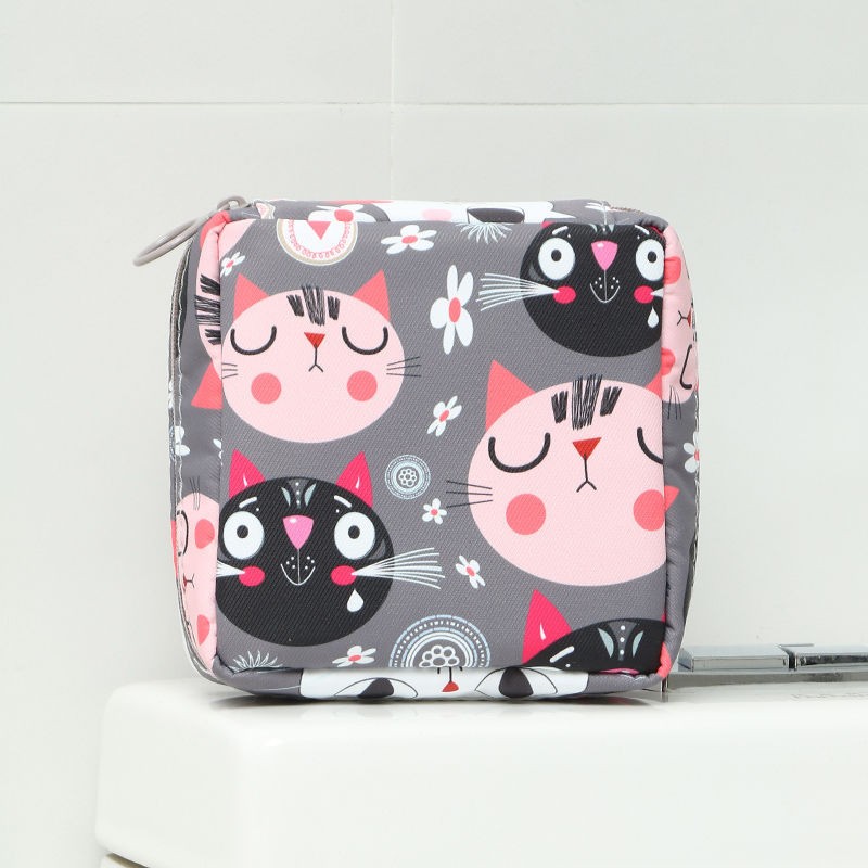 Túi Đựng Đồ Trang Điểm Mini Họa Tiết Cute 13x13x5cm(MỚI)