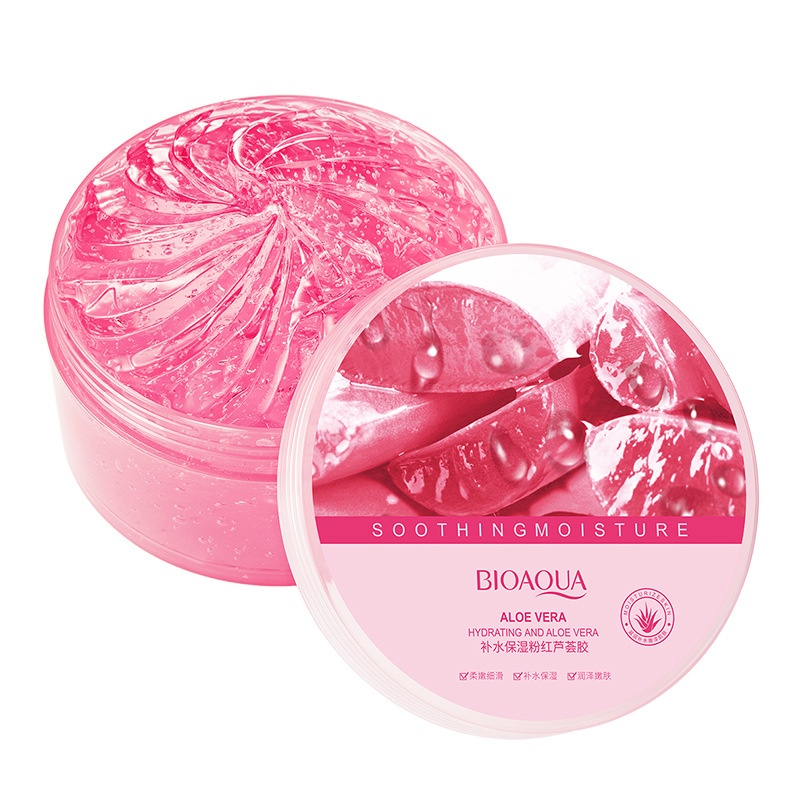 Gel Nha Đam BIOAQUA Dưỡng Ẩm Dưỡng Trắng 300g NO.BQY83550(Hồng)