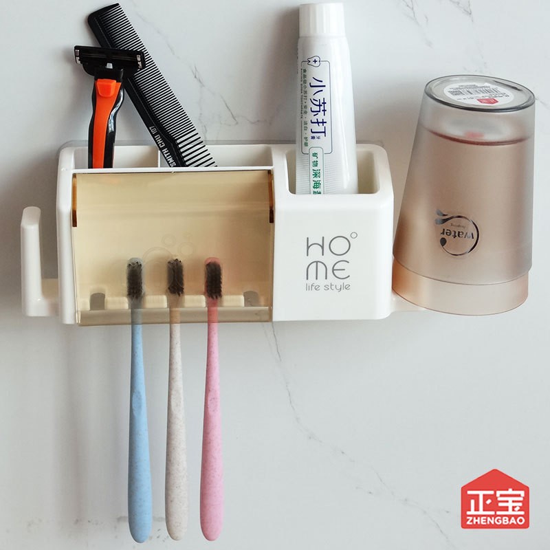 Kệ Gài Bàn Chải Đánh Răng Và Kem Đánh Răng Tiện Dụng HOME Life Style