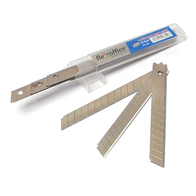 Hộp 10 Lưỡi Dao Rọc Giấy Loại To 18mm