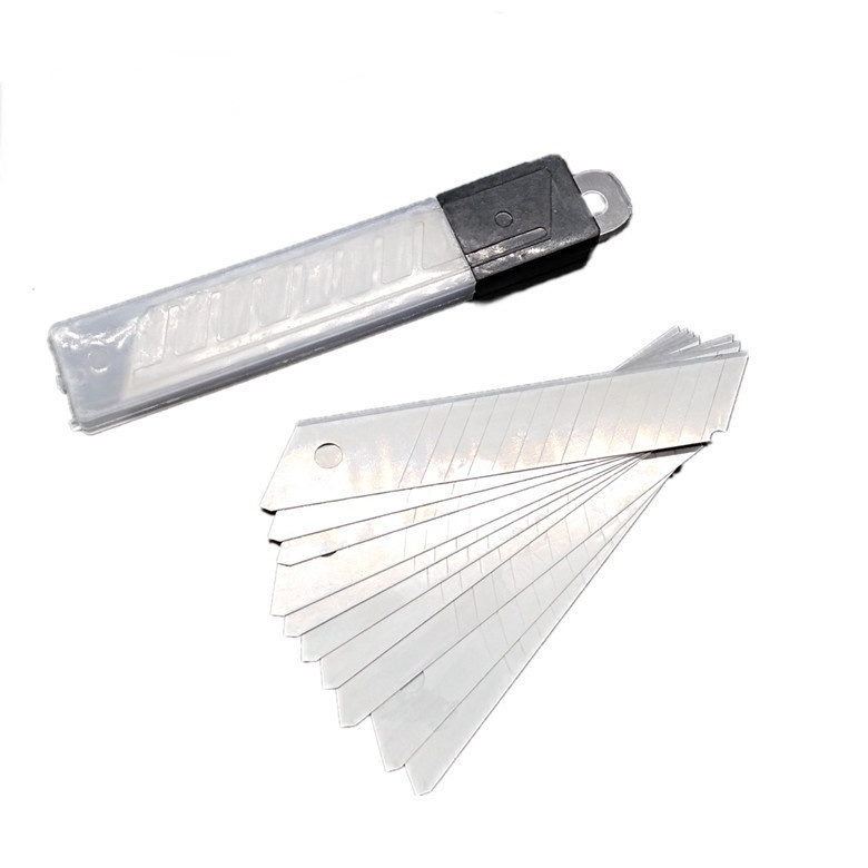 Hộp 10 Lưỡi Dao Rọc Giấy Loại To 18mm