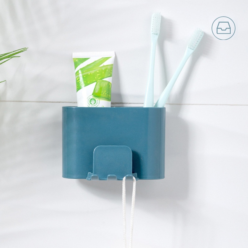 Kệ Gài Bàn Chải Đựng Kem Đánh Răng (Loại Đôi/Mẫu Nhỏ)