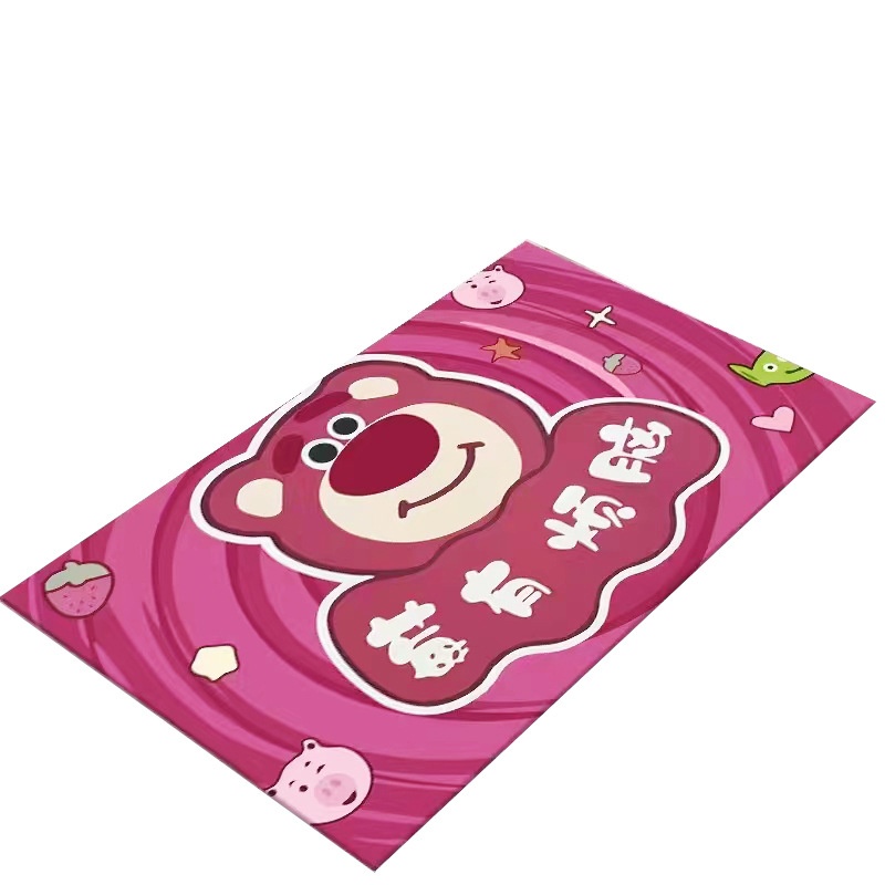 Thảm Chân Gấu Dâu LOTSO 60x40cm(Loại Vải,Đế Chống Trượt)