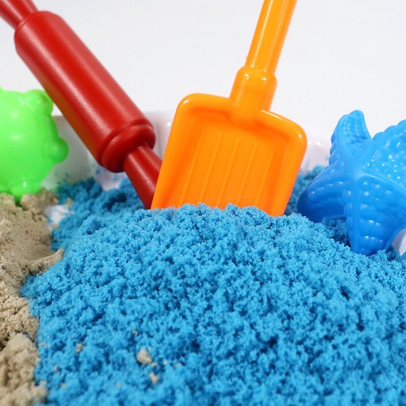 Đồ Chơi Cát Động Lực Kèm Khuôn Nặn PLAYSAND Building Blocks 500g Cát NO.LZY810