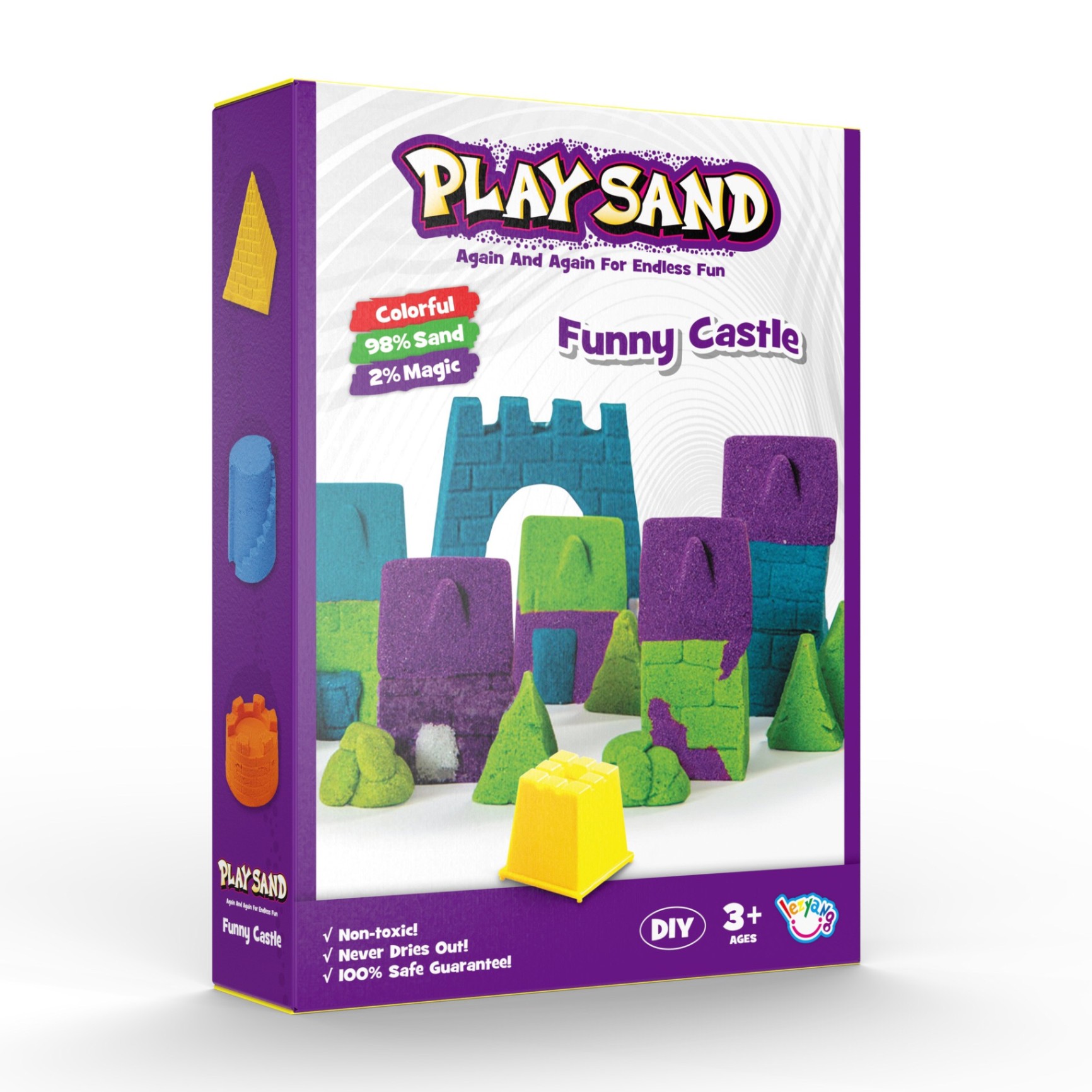 Đồ Chơi Cát Động Lực Kèm Khuôn Nặn PLAYSAND Building Blocks 500g Cát NO.LZY810