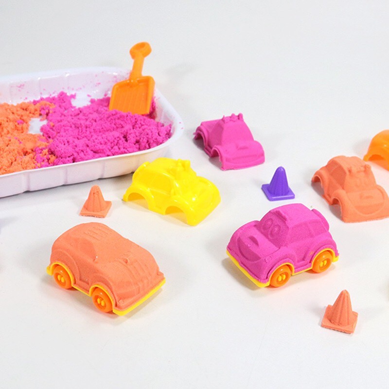 Đồ Chơi Cát Động Lực Kèm Khuôn Nặn PLAYSAND Building Blocks 500g Cát NO.LZY810