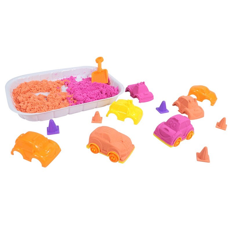 Đồ Chơi Cát Động Lực Kèm Khuôn Nặn PLAYSAND Building Blocks 500g Cát NO.LZY810