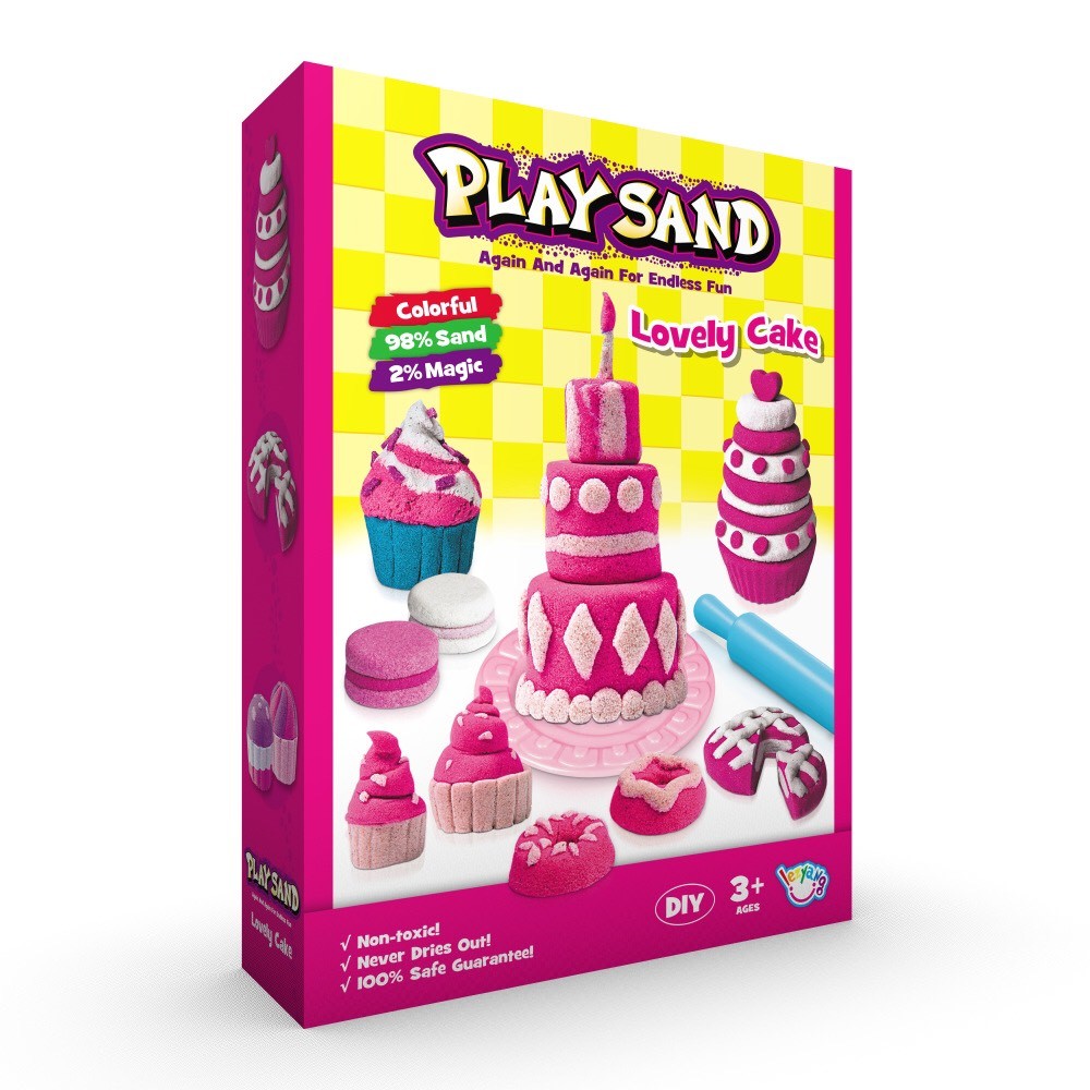 Đồ Chơi Cát Động Lực Kèm Khuôn Nặn PLAYSAND Building Blocks 500g Cát NO.LZY810