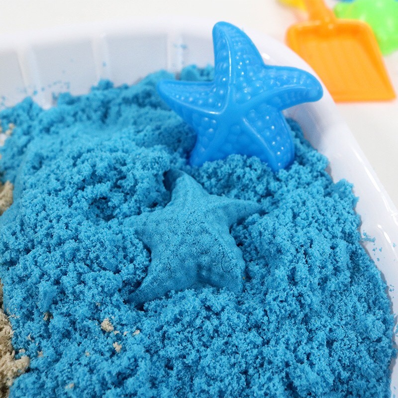 Đồ Chơi Cát Động Lực Kèm Khuôn Nặn PLAYSAND Building Blocks 500g Cát NO.LZY810