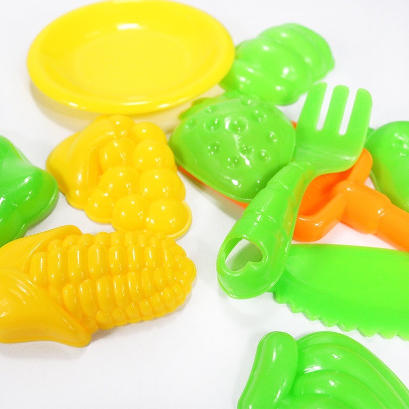 Đồ Chơi Cát Động Lực Kèm Khuôn Nặn PLAYSAND Building Blocks 500g Cát NO.LZY810