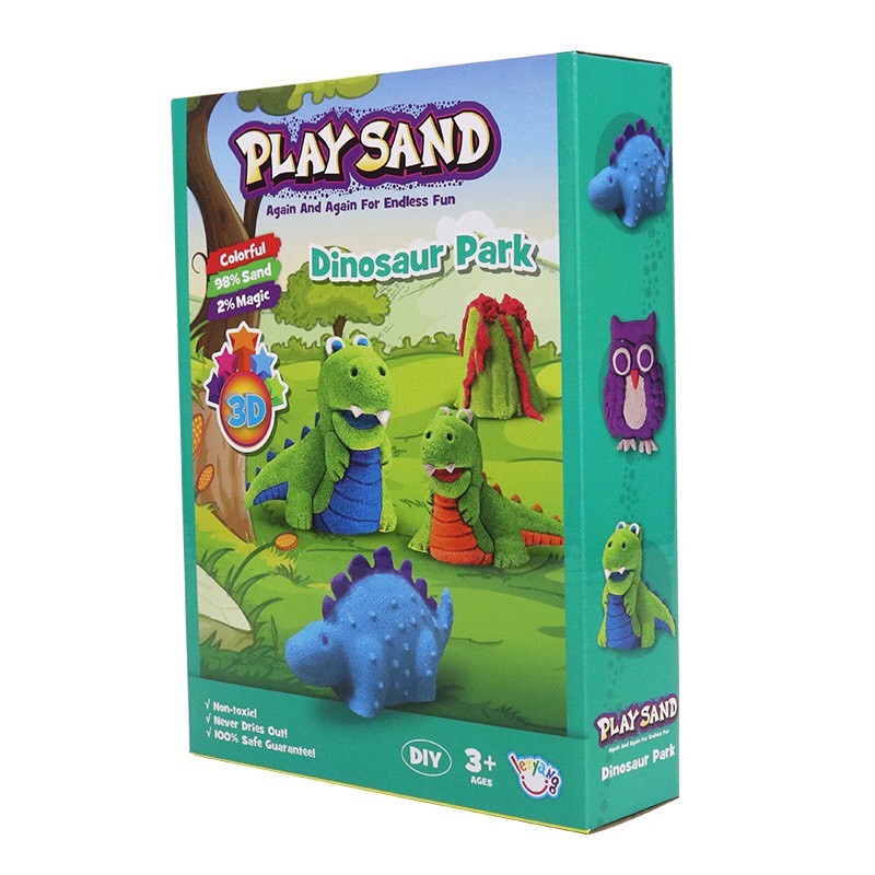 Đồ Chơi Cát Động Lực Kèm Khuôn Nặn PLAYSAND Building Blocks 500g Cát NO.LZY810
