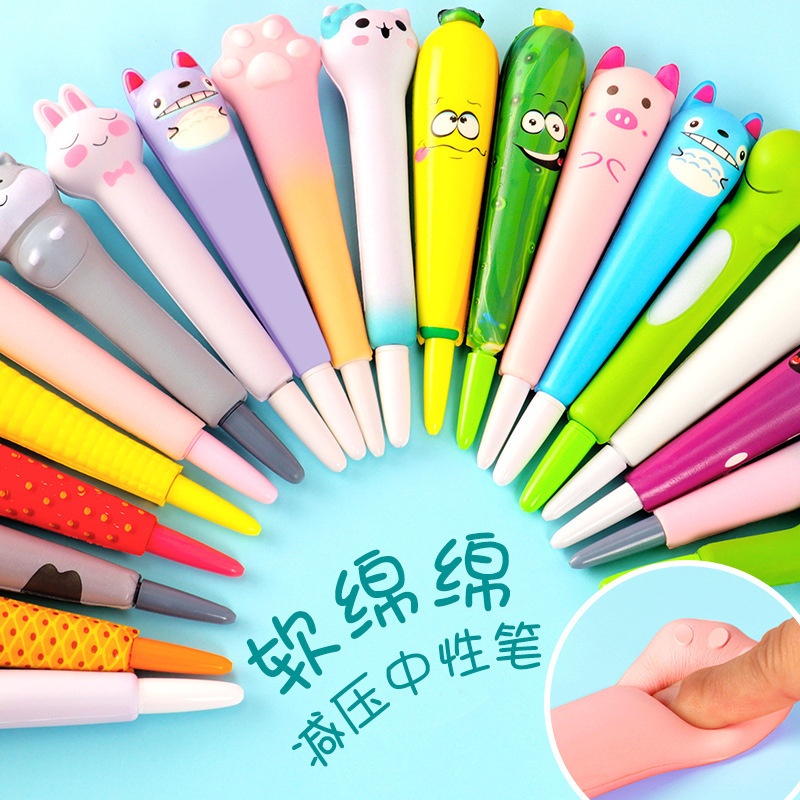 Bút Bi Nước Squishy Cute Bóp Cực Đã Tay Giảm Stress