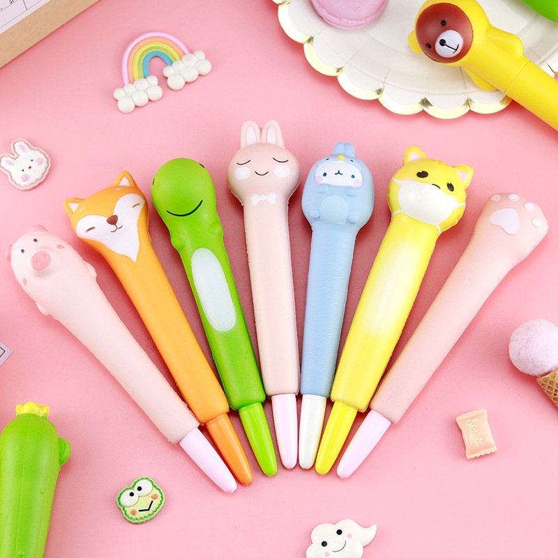 Bút Bi Nước Squishy Cute Bóp Cực Đã Tay Giảm Stress