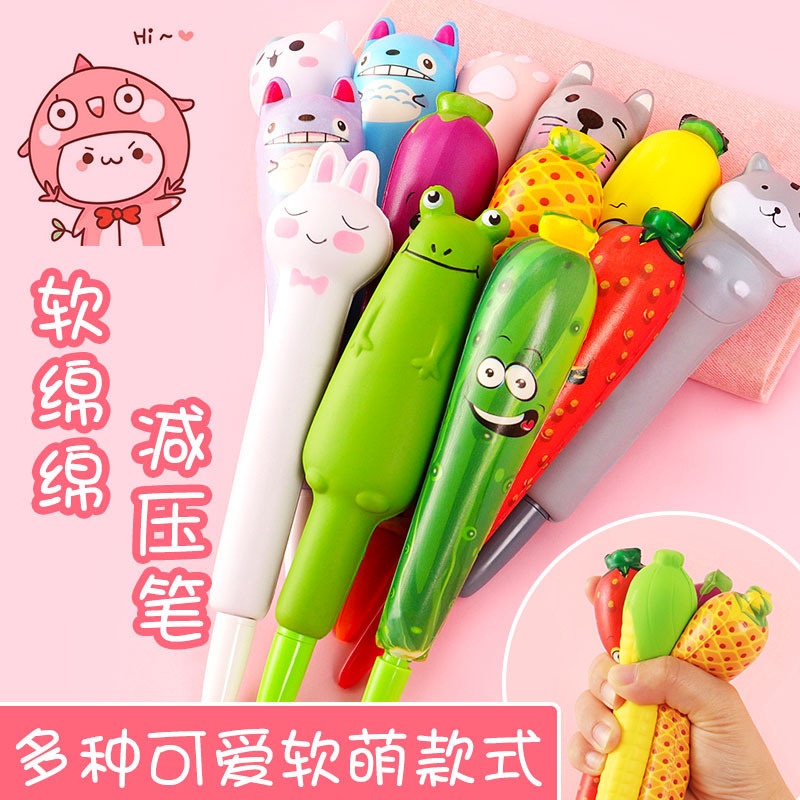 Bút Bi Nước Squishy Cute Bóp Cực Đã Tay Giảm Stress