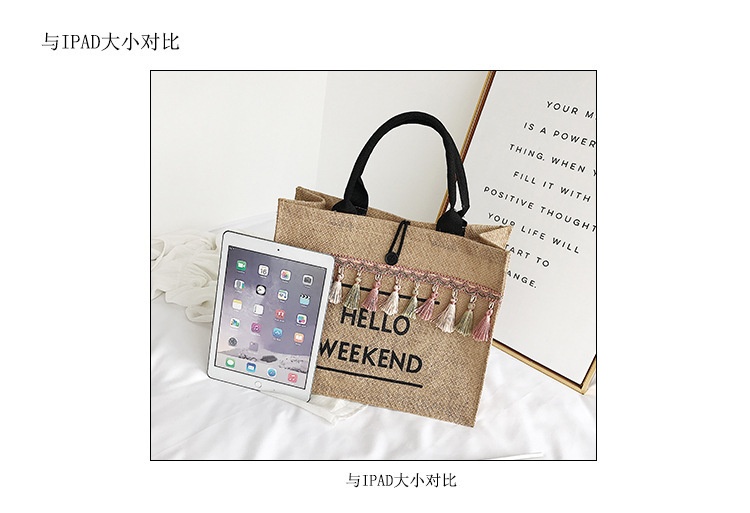 Túi Cói HELLO WEEKEND Siêu Hot Chụp Ảnh Checkin Sang Choảnh