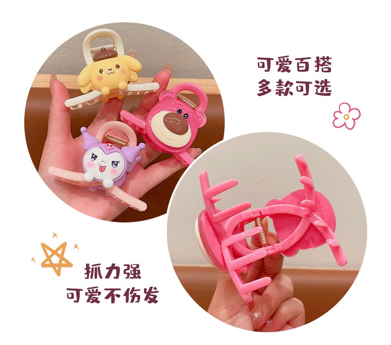 Set 4 Kẹp Tóc Càng Cua Siêu Cute Gấu Lotso Thỏ MELODY KUROMI