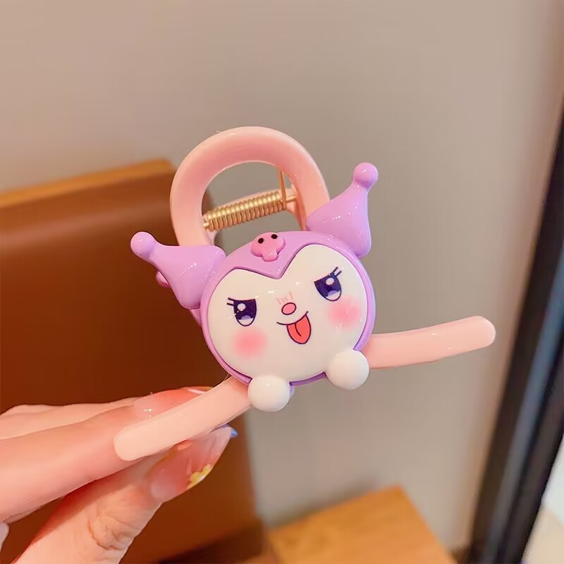 Set 4 Kẹp Tóc Càng Cua Siêu Cute Gấu Lotso Thỏ MELODY KUROMI