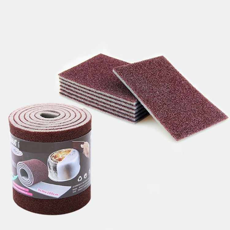 BÁN LẺ 1 Miếng Cọ Xoong Rửa Bát 2 Mặt(Nâu Mỏng) - 9x7cm(lẻ 1 cái)