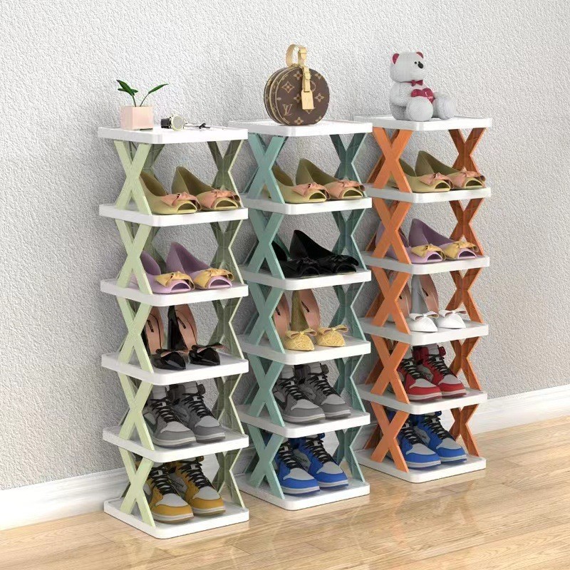 Kệ 5 Tầng Chữ X Để Giày Dép 27x25x11cm Lắp Ráp
