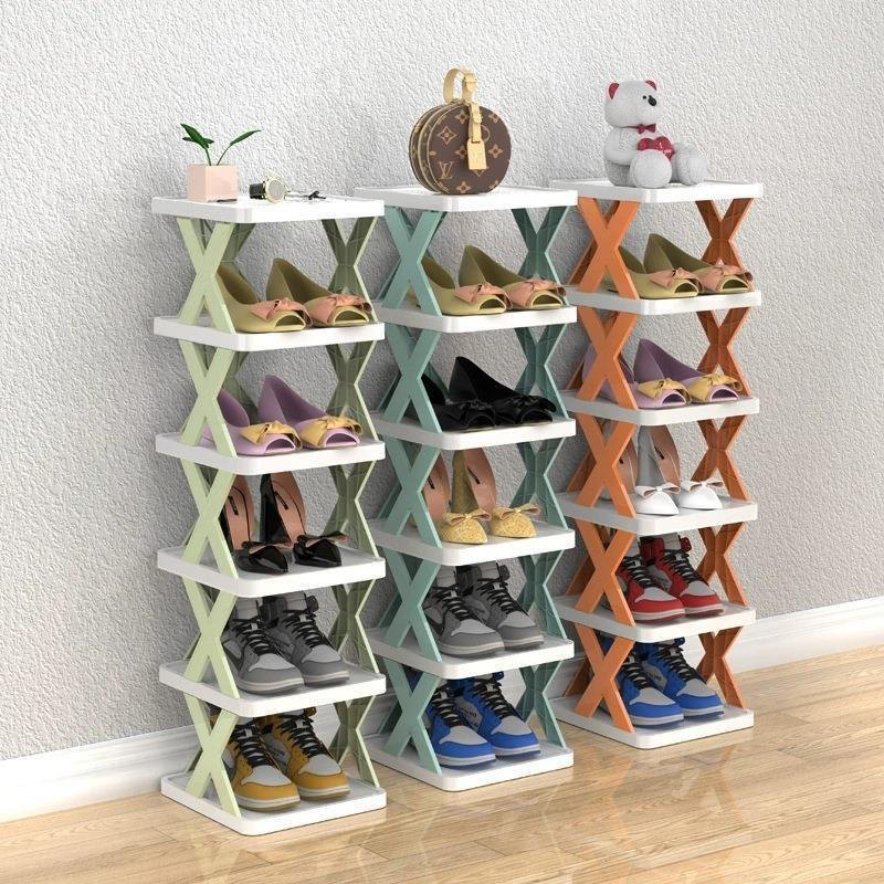 Kệ 5 Tầng Chữ X Để Giày Dép 27x25x11cm Lắp Ráp