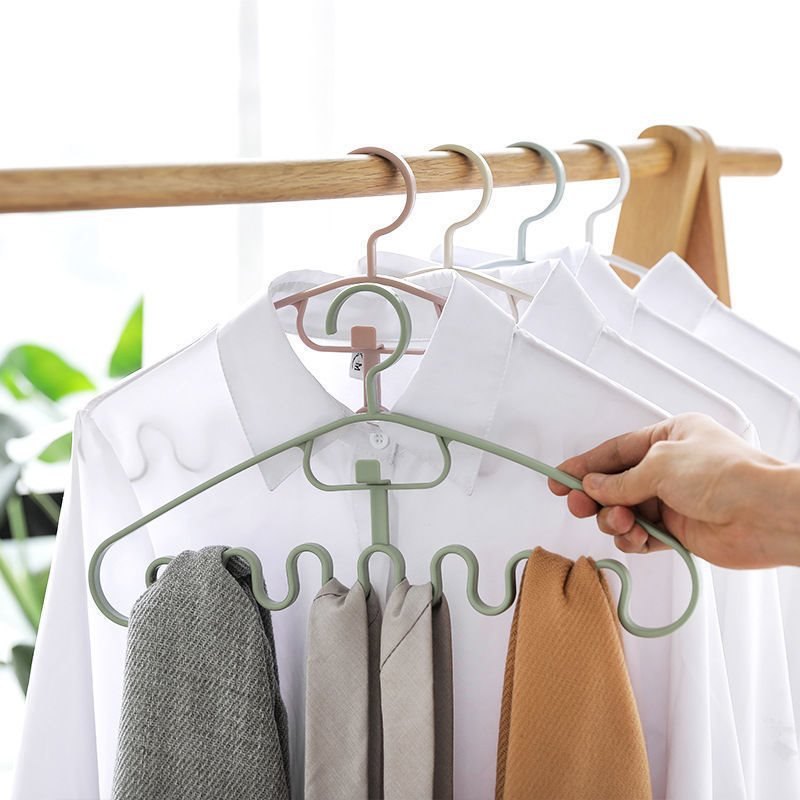 Mắc Áo Gợn Sóng Tiết Kiệm Diện Tích Đa Chức Năng(Móc Phơi Đồ Sóng)