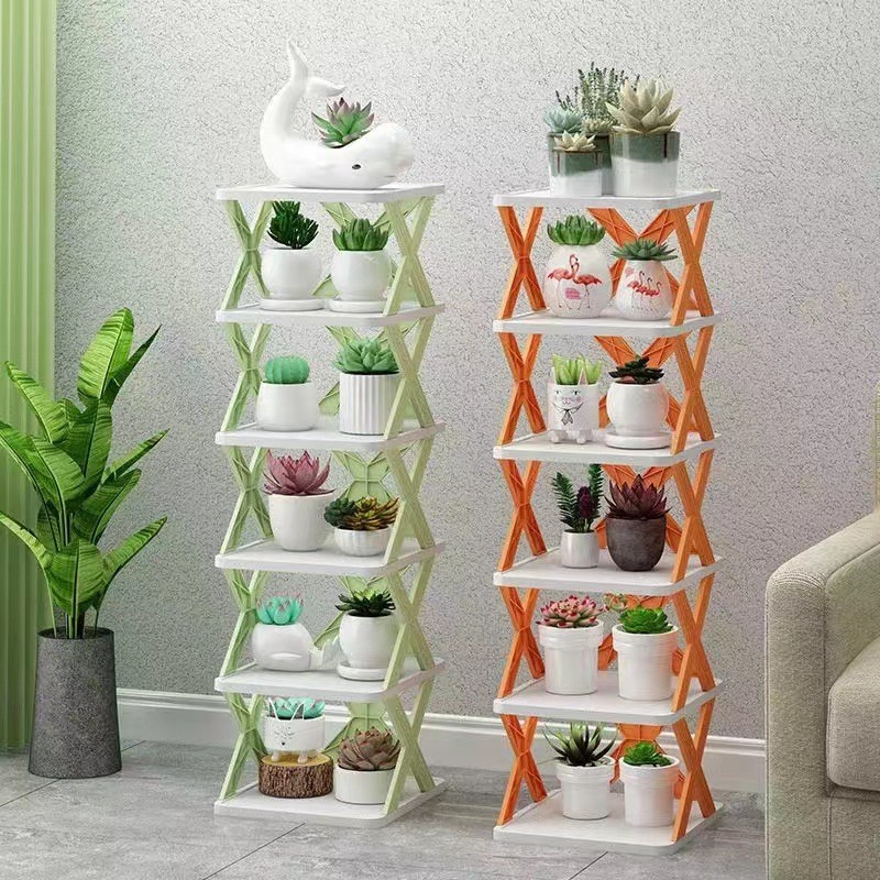 Kệ 5 Tầng Chữ X Để Giày Dép 27x25x11cm Lắp Ráp