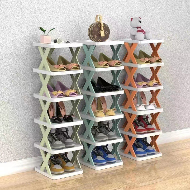 Kệ 5 Tầng Chữ X Để Giày Dép 27x25x11cm Lắp Ráp
