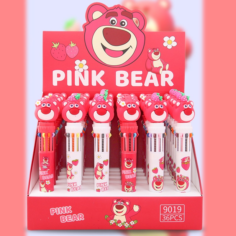 Bút Bi Gấu LOTSO 10 Màu Cực Hay