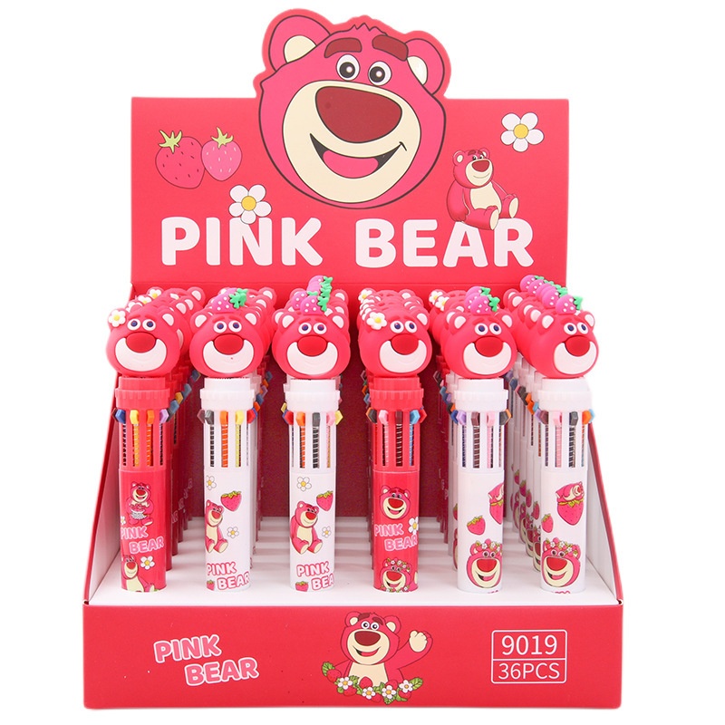 Bút Bi Gấu LOTSO 10 Màu Cực Hay