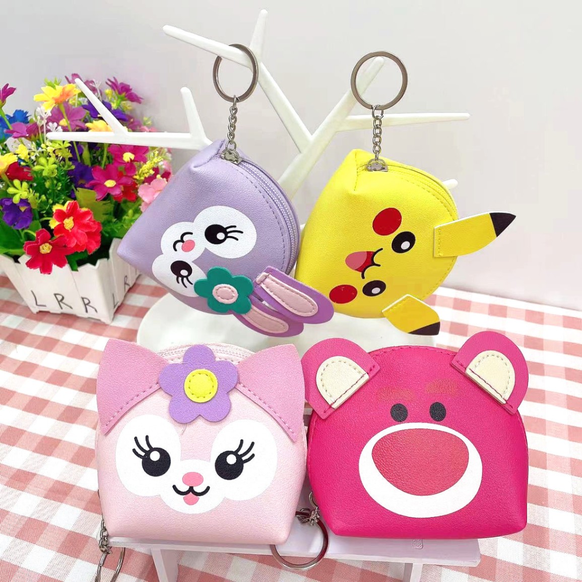 Ví Nhỏ Treo Chìa Khóa Nhân Vật Hoạt Hình Cute