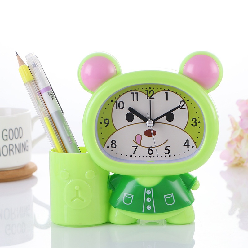 Đồng Hồ Đặt Bàn Hình Chú Ong Cute Có Báo Thức Và Ngăn Để Bút