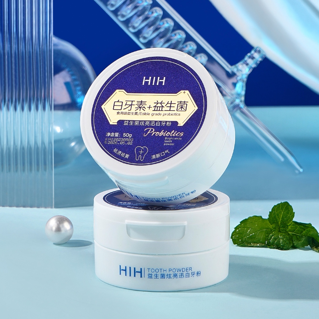 Bột Trắng Răng HIH Hiệu Quả Nhanh Chính Hãng 50g Mã 2243