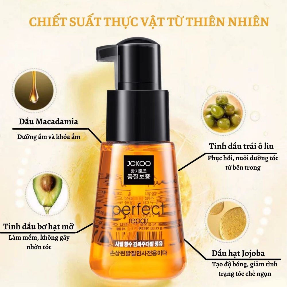 Tinh Dầu Dưỡng Tóc JCKOO (VÀNG) (T120/SỈ TẠI KHO 13,5K/COD+GỬI XE 13.8K)
