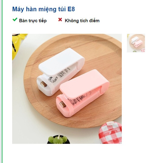 Máy Hàn Miệng Túi Cầm Tay Chạy Pin Tiện Lợi - Máy Hàn Miệng Túi