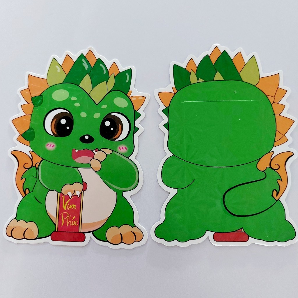 Set 10 Lì Xì Cute GIÁP THÌN 2024 MIX NHÂN VẬT HOẠT HÌNH