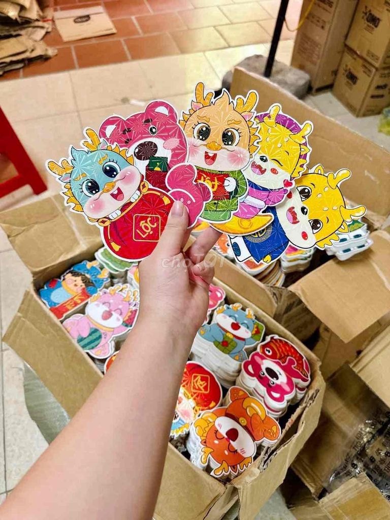 Set 10 Lì Xì Cute GIÁP THÌN 2024 MIX NHÂN VẬT HOẠT HÌNH
