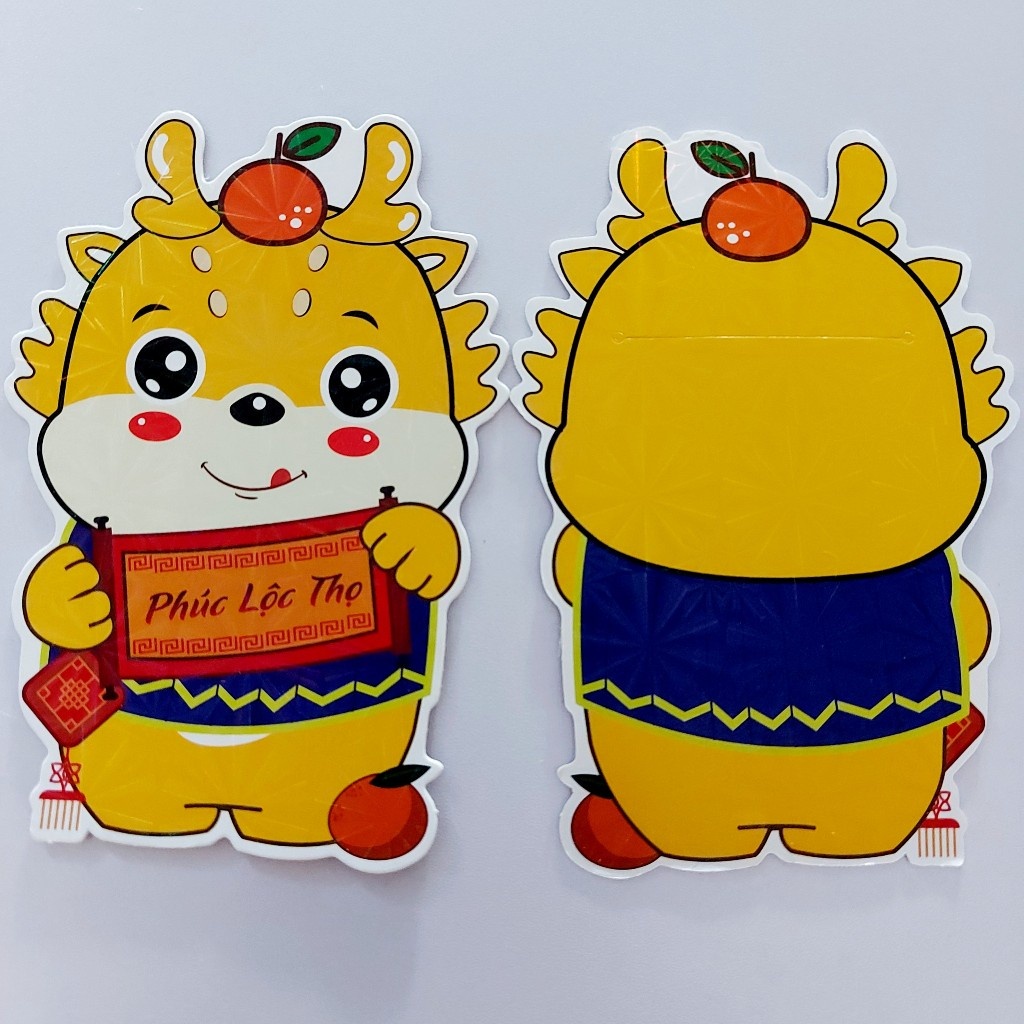 Set 10 Lì Xì Cute GIÁP THÌN 2024 MIX NHÂN VẬT HOẠT HÌNH