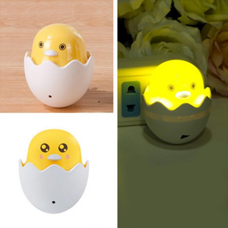 Đèn Ngủ Trứng Vịt Con Gà Con Cảm Biến Bật Tắt Theo Ánh Sáng Môi Trường Bên Ngoài - Đèn Ngủ Vịt Gà Con